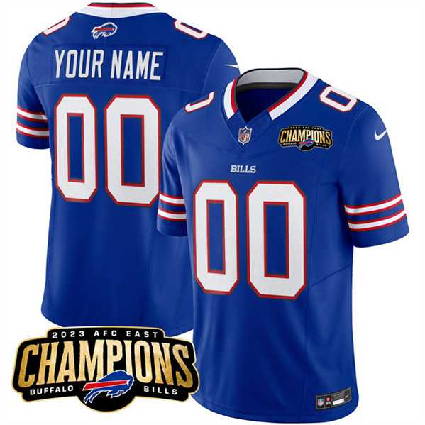 Men & Women & Youth Buffalo Bills Active Player Custom Blue 2023 F.U.S.E. AFC East Champions Ptach Football Stitched Jersey